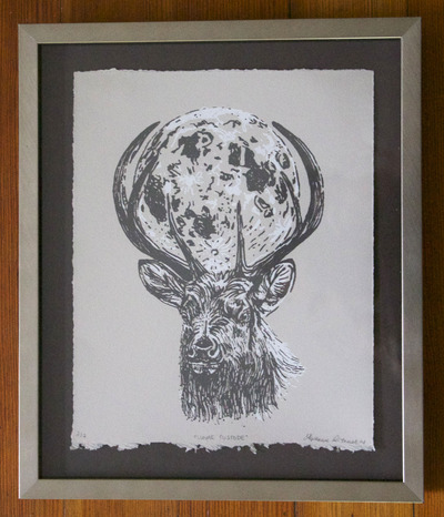 "Lunae Custode" Framed