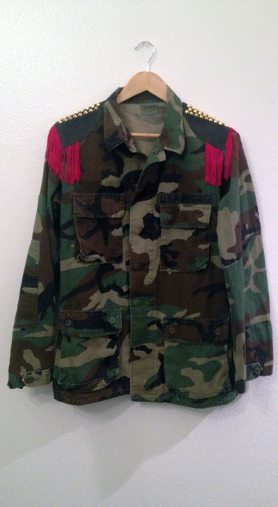 Red Camo Military Jacket