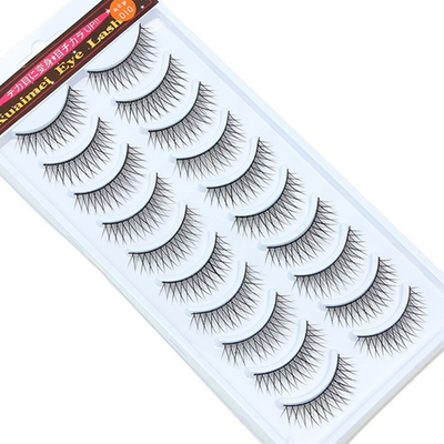 10 pair natural handmade false lashes 