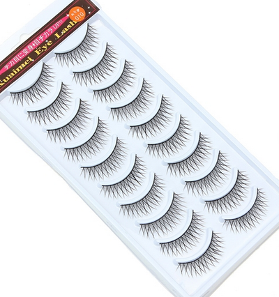 10 Pair Natural Handmade False Lashes 