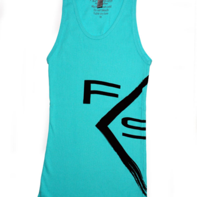 Teal tank top wrap around