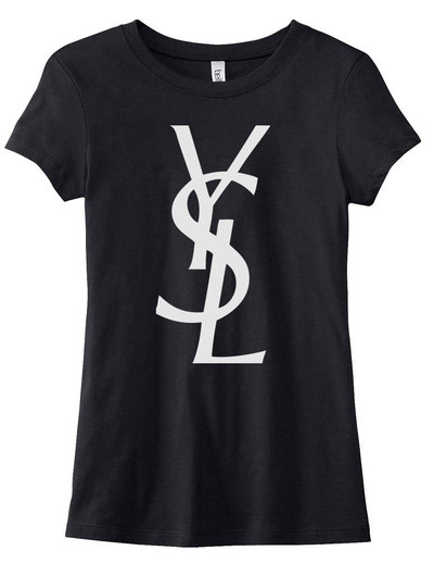 YSL T-Shirts white lettering  REDUCED