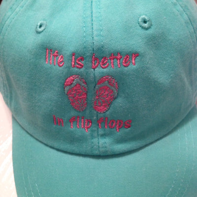 Life is better in flip flops baseball cap