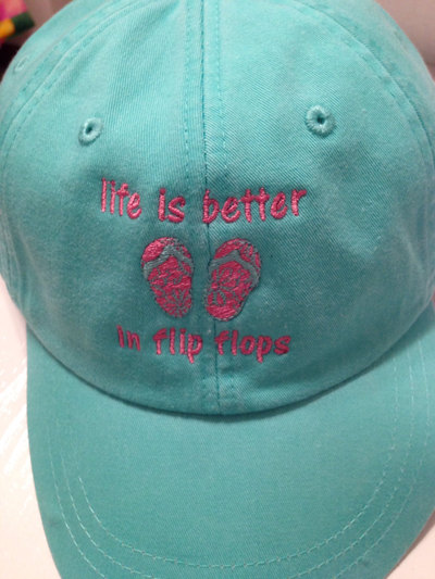 Life is better in Flip Flops baseball cap