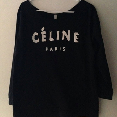 Celine paris 3/4 raglan tee