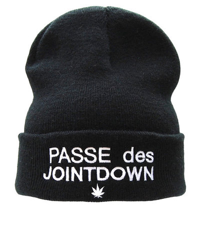 Passe des Jointdown Acrylic Beanie Hat