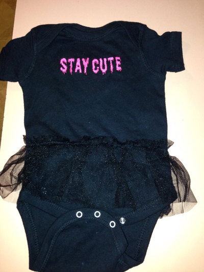 Infants black tutu Stay Cute 6 months