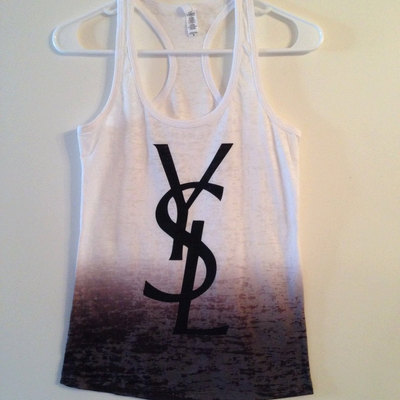 Ysl ombre burnout racerback tank