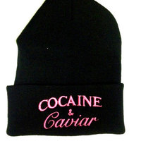 Unisex COCAINE & CAVIAR Beanie Hats - Thumbnail 1