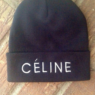 Celine acrylic beanie hat