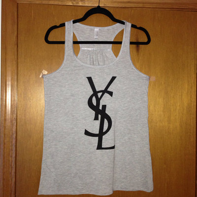 Ladies ysl racer back plus size