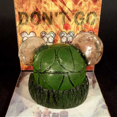 "kid a - don't go" resin designer toy art bootleg