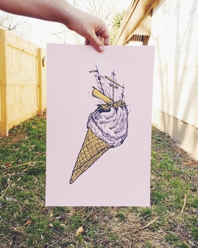 Ice Cream Storm Poster