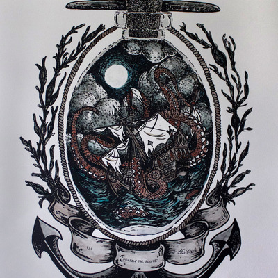 "kraken' the bottle"