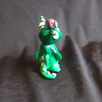 Green Floral Dragon - Thumbnail 1