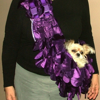Bling bling sling in purlple taffeta