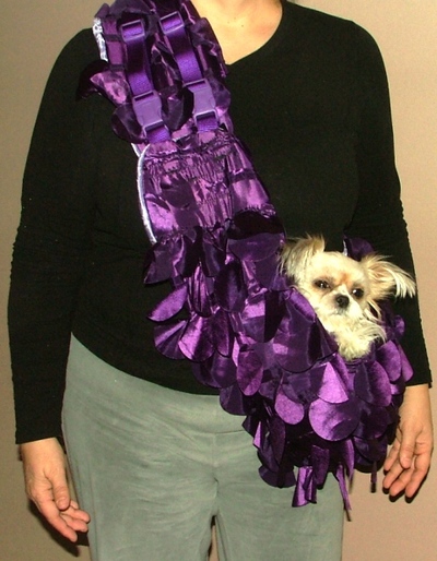 Bling bling sling in purlple taffeta