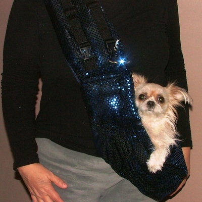Bling bling sling - deep blue - sequined