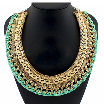 Metal layer necklace