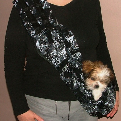 Bling bling sling - black/silver shimmer