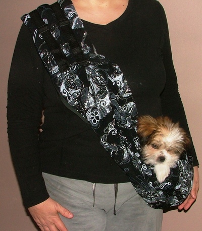 Bling bling sling - black/silver shimmer