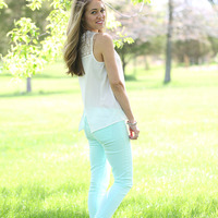 Off White Lace Top - Thumbnail 1