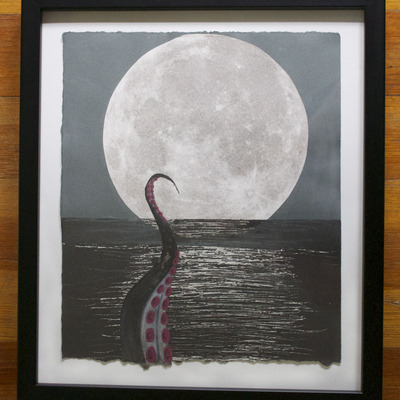 "basking in the glow" framed