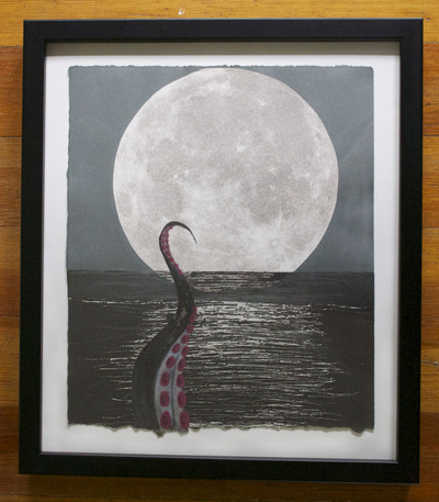 "Basking in the Glow" Framed