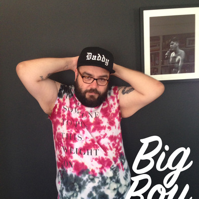 Xl tie dye drake double sided muscle tee