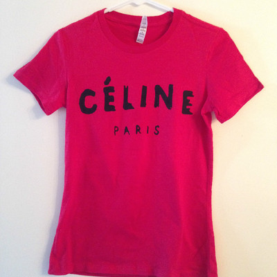  celine novelty t shirt plus size