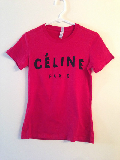  CELINE Novelty T Shirt PLUS SIZE