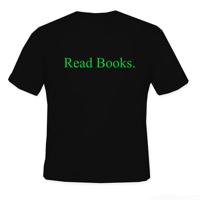 Men's siab apparel "read books." logo shirt