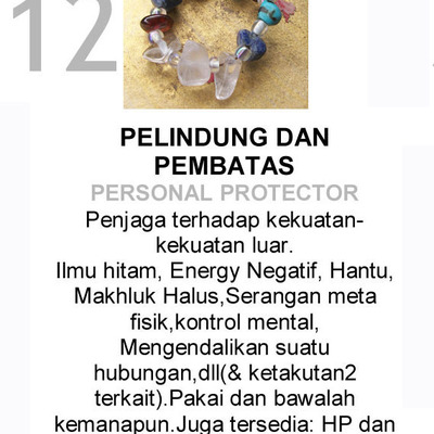 Ilmu hitam - pelindung dan pembatas personal protector crystal pendant