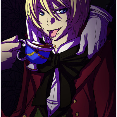 Cup of tea with alois print