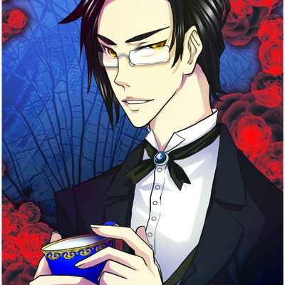 Cup of tea with claude print