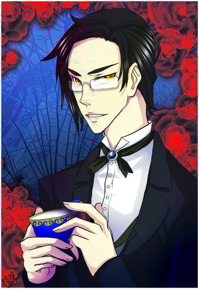 Cup of tea with Claude Print