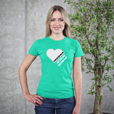 Ben folds' "the luckiest" engagement t-shirt (ladies)