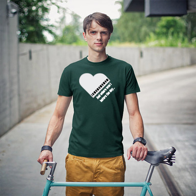 Ben folds' "the luckiest" engagement t-shirt (men)