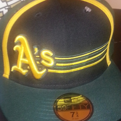 New era oakland a's fitted 7 3/4
