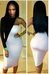 One shoulder bodycon