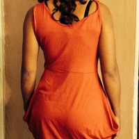 Red Tulip Shape Dress - Thumbnail 1