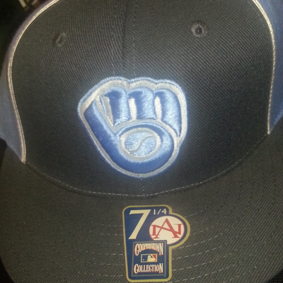 American needle milwaukee brewers 7 1/4 fitted
