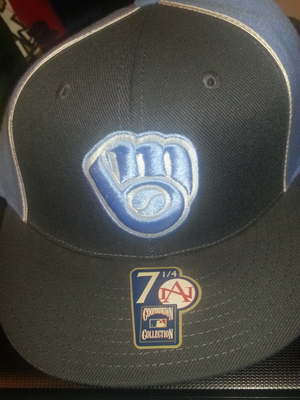 American needle milwaukee brewers 7 1/4 fitted