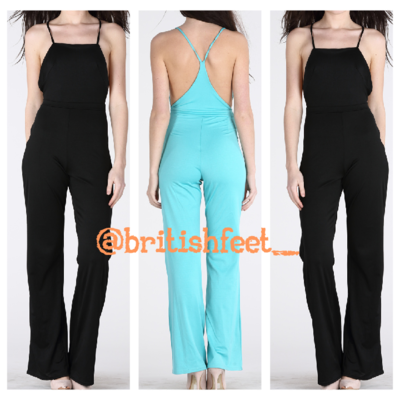 Strap back jumpsuit