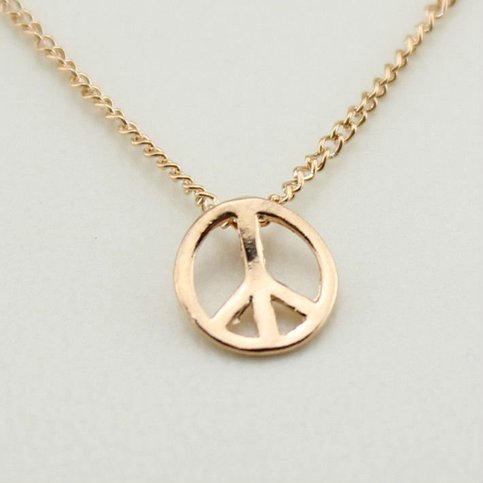 Dainty Peace Necklace