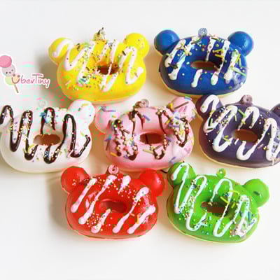 2 rilakkuma donut squishies