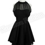 1022 Sexy Openback Sleeveless Chiffon Party Evening Short Mini Dress - Thumbnail 3