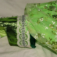 Lime and Snow flakes Formal Dog Dress - Thumbnail 1