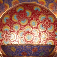 Handpainted Floral Nesting Bowls - Thumbnail 2