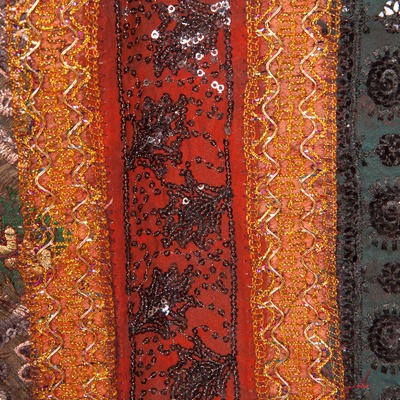 (b) skinny chocolate brown tapestry